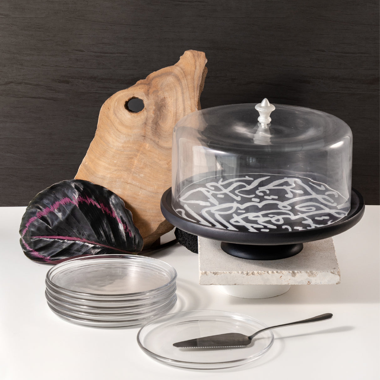 Sidrah - Cake Set (9-Pc)  - Midnight Silver