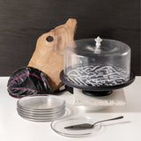 Sidrah - Cake Set (9-Pc)  - Midnight Silver