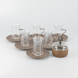 Octara - Serving Tray - Beige & Silver