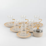 Octara - Serving Tray - Grey & Gold