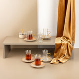 Octara - Serving Tray - Grey & Gold