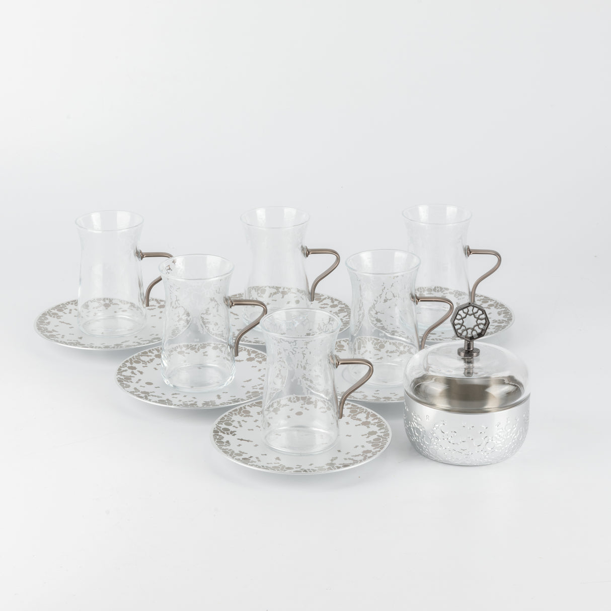 Octara - Serving Tray - Orange & Silver