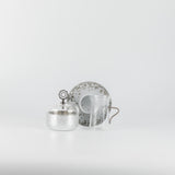 Octara - Serving Tray - Orange & Silver