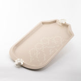 Octara - Serving Tray - Beige & Silver