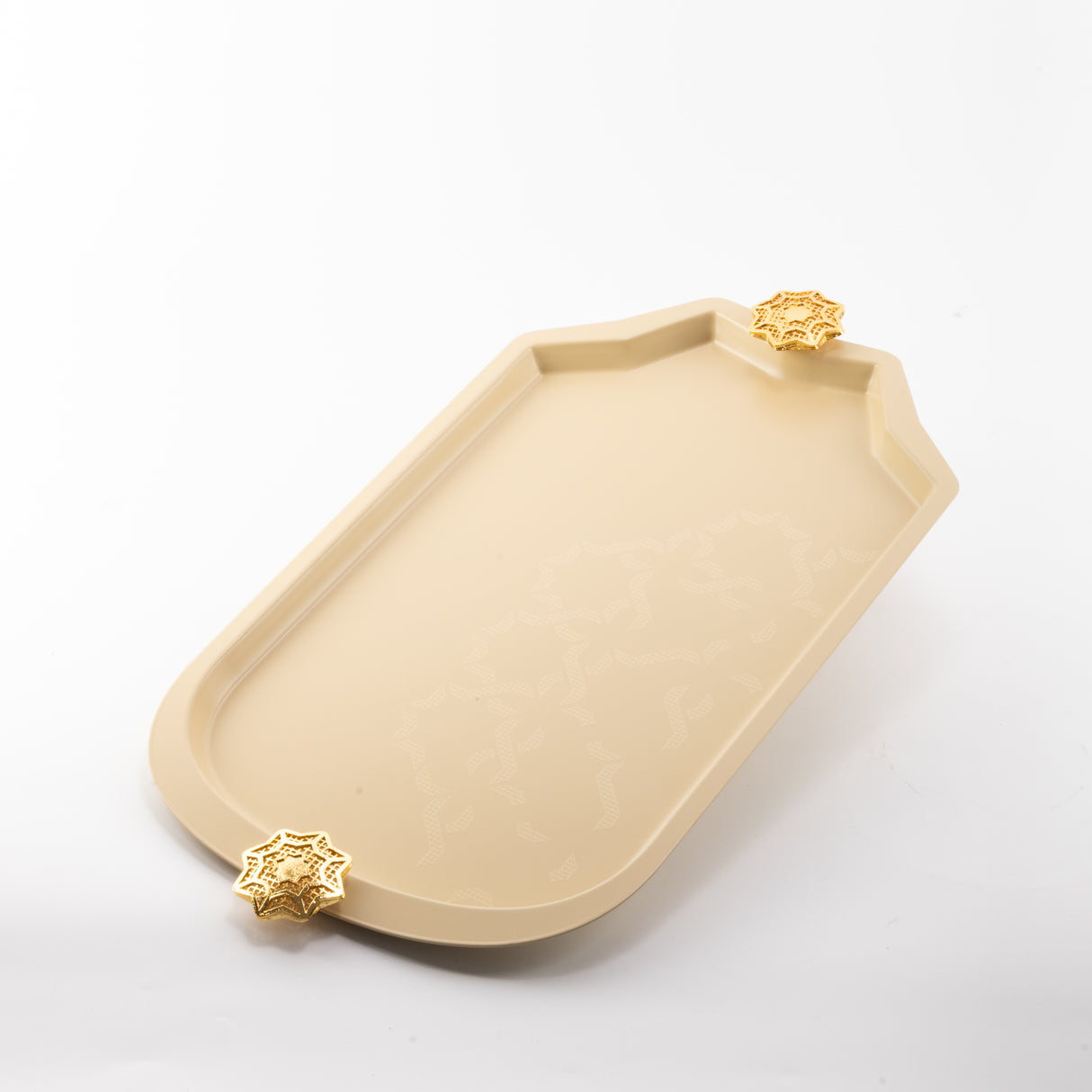 Octara - Serving Tray - Ivory & Gold
