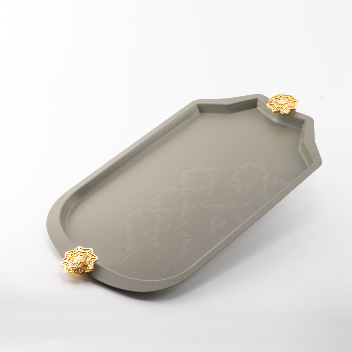 Octara - Serving Tray - Grey & Gold