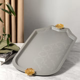 Octara - Serving Tray - Grey & Gold