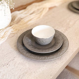 Nourhan - Dinner Set (18-Pc) - Soft Sage & Silver