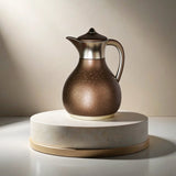 Nourhan - Vacuum Flask/Thermos - Bronze & Silver
