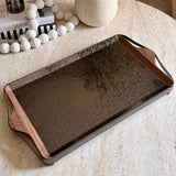 Nourhan- Serving Tray - Back walnut