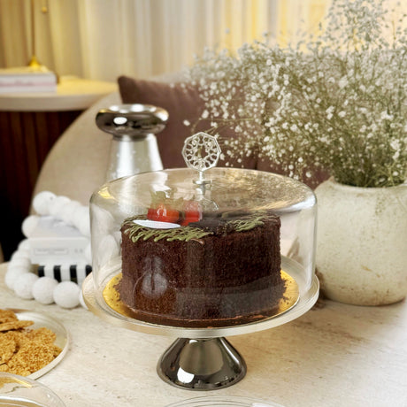 Nourhan - Cake Set (9-Pc) - Silver