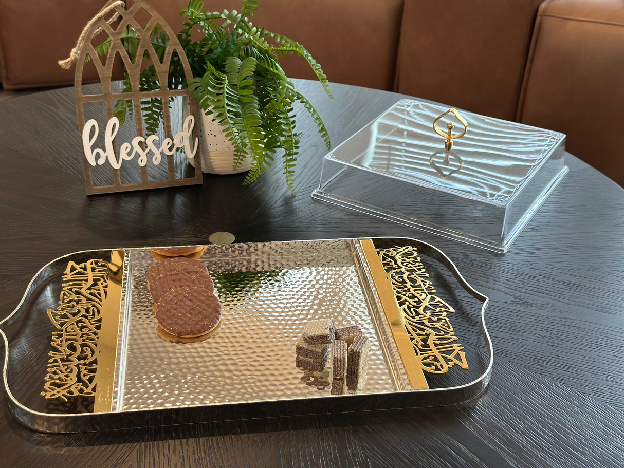 Exclusive - Elegance 20" Display Tray- silver