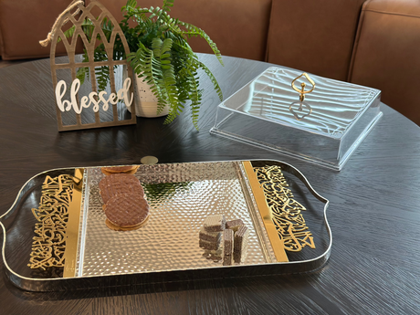 Exclusive - Elegance 20" Display Tray- silver