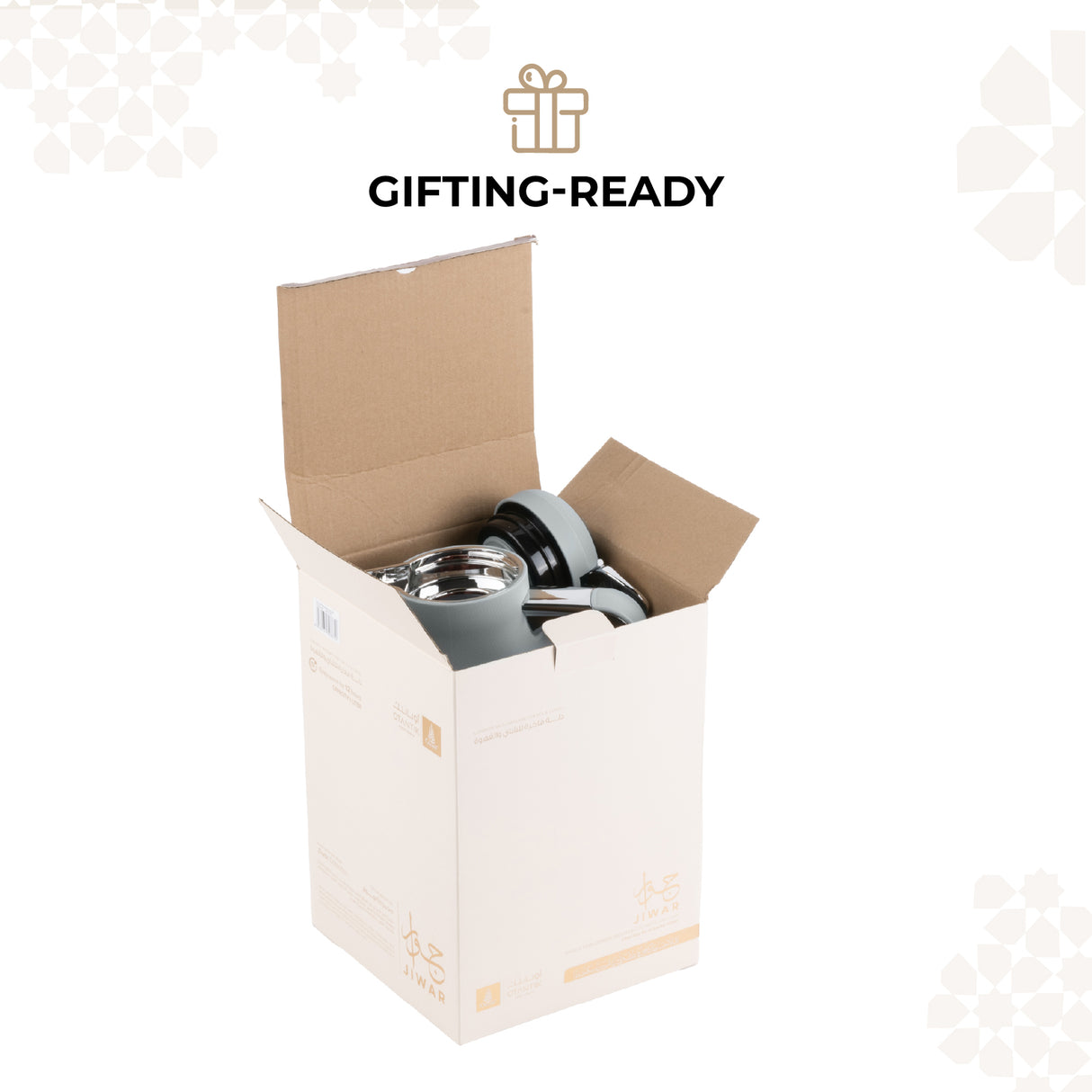Jiwar - Vacuum Flask / Thermos - Mint Green & Silver