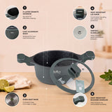 Julia Elite Pro 8" Nonstick Cooking Pot with Lid – Green