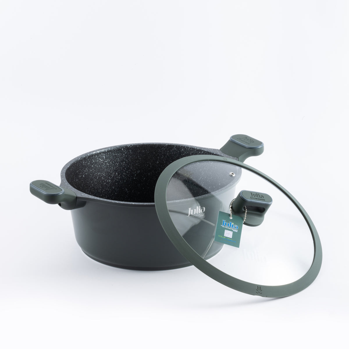 Julia Elite Pro 11" Nonstick Cooking Pot with Lid – Green