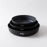 Julia Elite Pro Plus 3-Piece Round Nonstick Baking Pan Set – Black