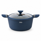 Julia Elite Uni 12.5" Nonstick Cooking Pot with Lid – Blue