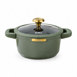 Julia Elite Top 8" Nonstick Cooking Pot with Lid – Olive Green