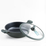 Julia Elite Pro 11" Nonstick Shallow Cooking Pot with Lid – Green
