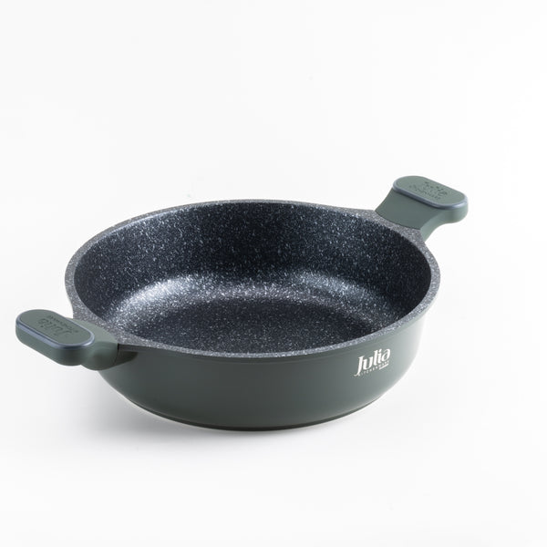 Julia Elite Pro 11" Nonstick Shallow Cooking Pot with Lid – Green
