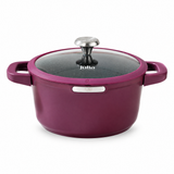 Julia Elite Berry 8" Nonstick Cooking Pot with Lid – Berry