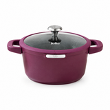 Julia Elite Berry 9.5" Nonstick Cooking Pot with Lid – Berry