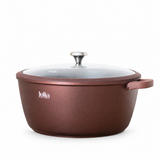 Julia Elite Mocha 14" Nonstick Cooking Pot with Lid – Mocha
