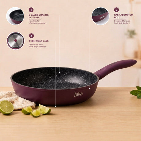 Julia Elite Velvet Berry 11" Nonstick Frying Pan – Velvet Berry