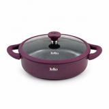 Julia Elite Velvet Berry 11" Nonstick Shallow Cooking Pot with Lid – Velvet Berry