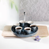 Jiwar Coffee Time Set – Haze blue & Silver