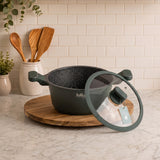 Julia Elite Pro 9.5" Nonstick Cooking Pot with Lid – Green
