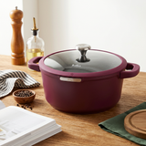 Julia Elite Berry 11" Nonstick Cooking Pot with Lid – Berry