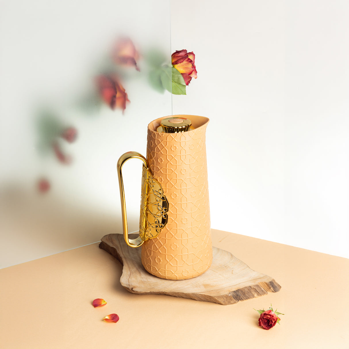 Rosette - Thermos/Vacuum Flask - Orange & Gold