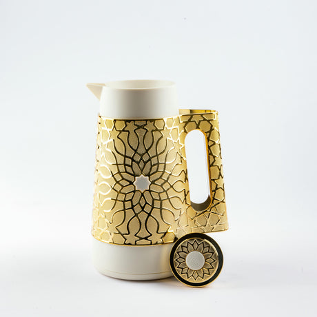 Asala - Vacuum Flask / Thermos - Beige & Gold