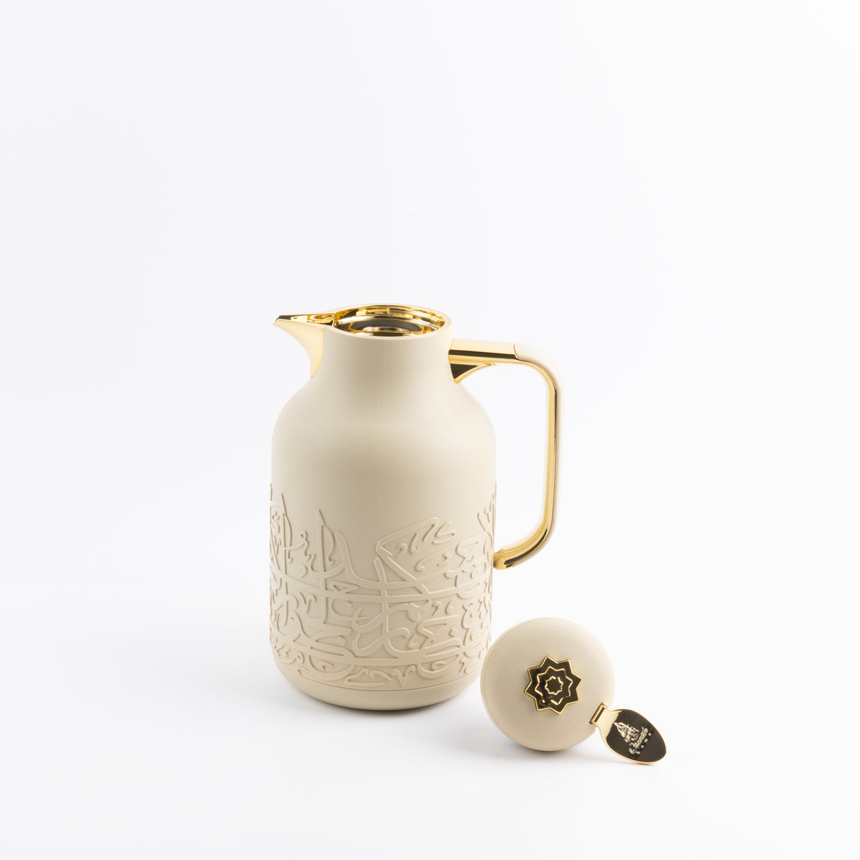 Jiwar - Vacuum Flask / Thermos - Ivory & Gold