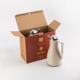 Octara - Vacuum Flask / Thermos (Set of 2) - Orange & Silver