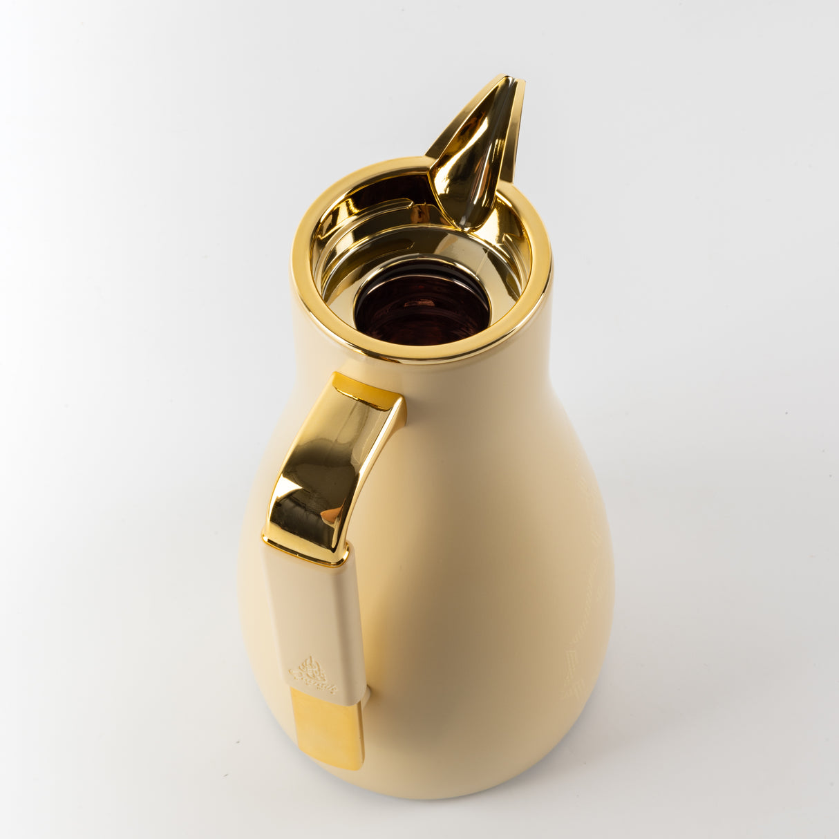 Octara - Vacuum Flask / Thermos (Set of 2)- Ivory & Gold