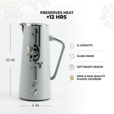 Liqa'a - Vacuum Flask / Thermos - Grey & Silver