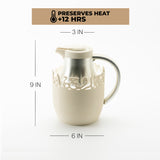 Mirral - Vacuum Flask / Thermos - White & Silver