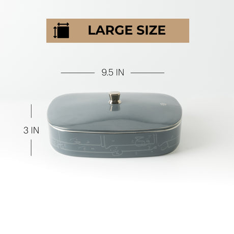 Mirral Canister Duo - Dark blue & Silver