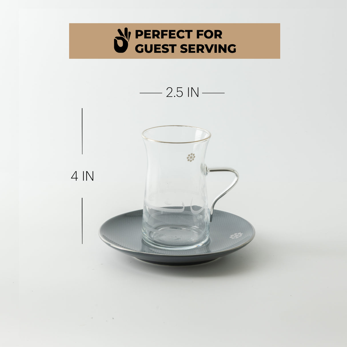 Mirral - Tea Set (13-Pc) - Dark Blue & Silver