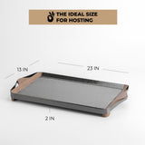 Nourhan- Serving Tray - Back walnut