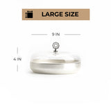 Nourhan - Large Canister - Silver