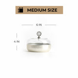 Nourhan - Medium Canister - Silver