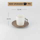 Nourhan - Cappuccino Set (12-Pc) - Black Walnut