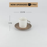 Nourhan - Espresso/Turkish Coffee Set (12-Pc) - Black Walnut