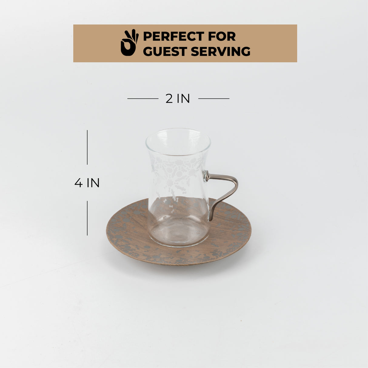 Nourhan -  Tea Set (19-Pc) - Black Walnut