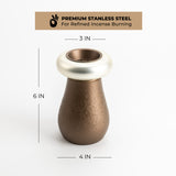 Nourhan - Incense Burner - Bronze & Silver