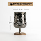 Nourhan - Medium Candle Holder - Black Walnut